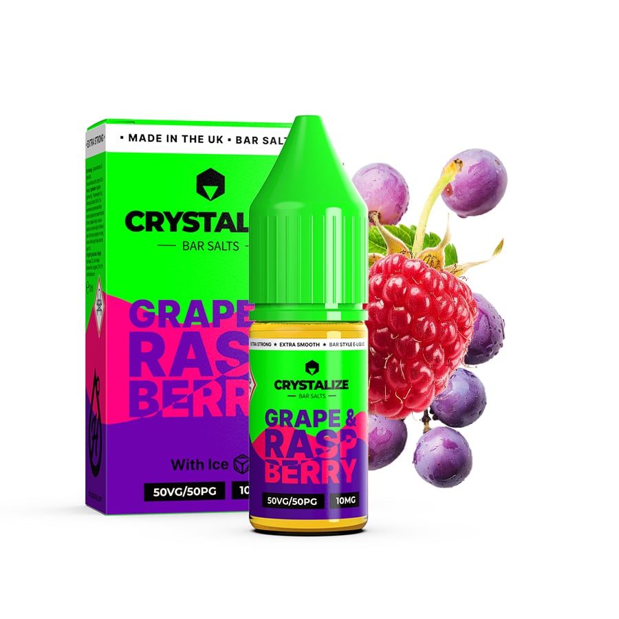 Grape and Raspberry 20mg 10ml Crystalize Driphack e-liquid