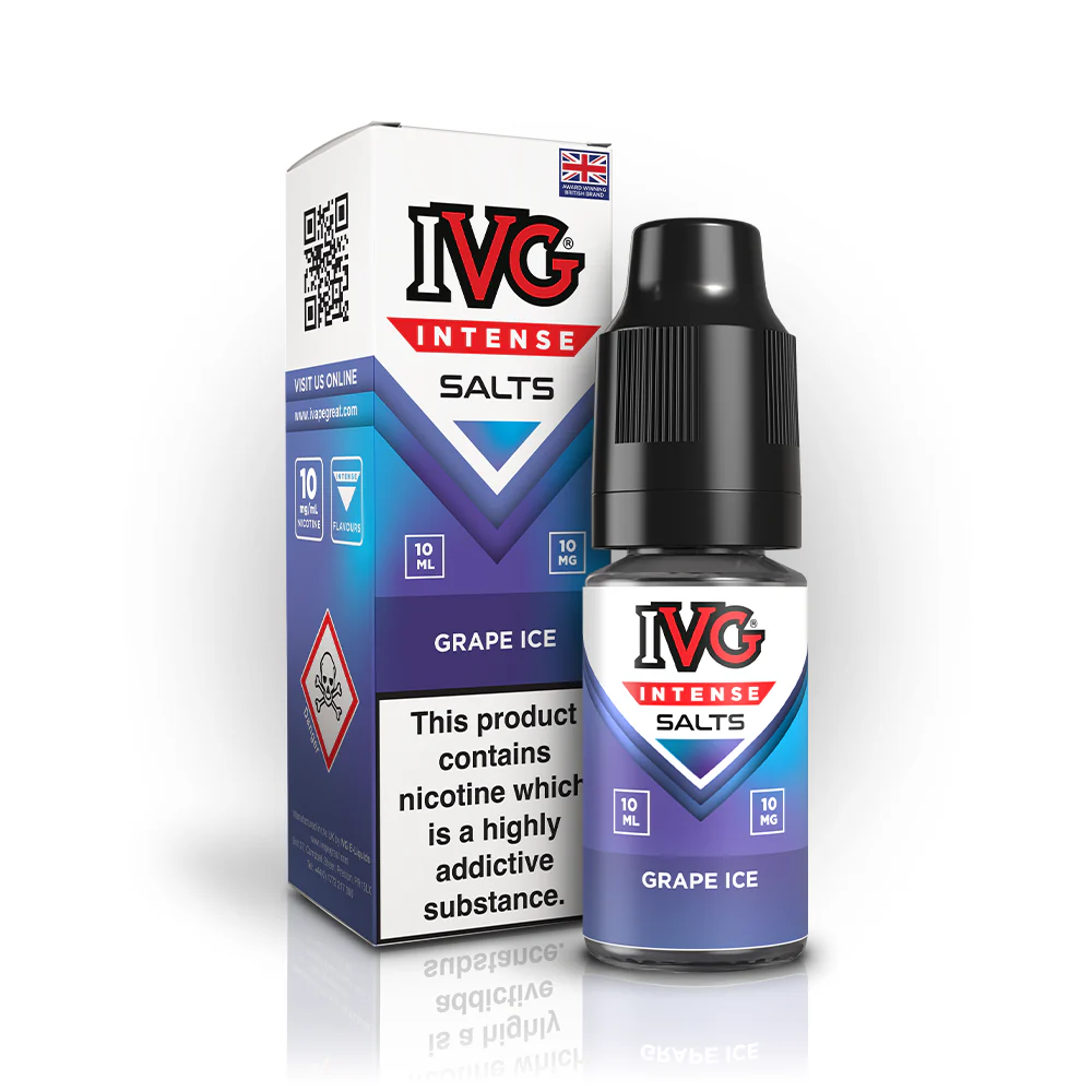 Grape Ice 10ml 20mg IVG Intense Salts e-liquid