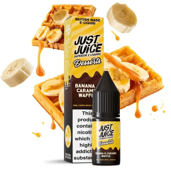 WAFFLE DE BANANA E CARAMELO 10 ML 20 MG SOBREMESAS JUST JUICE