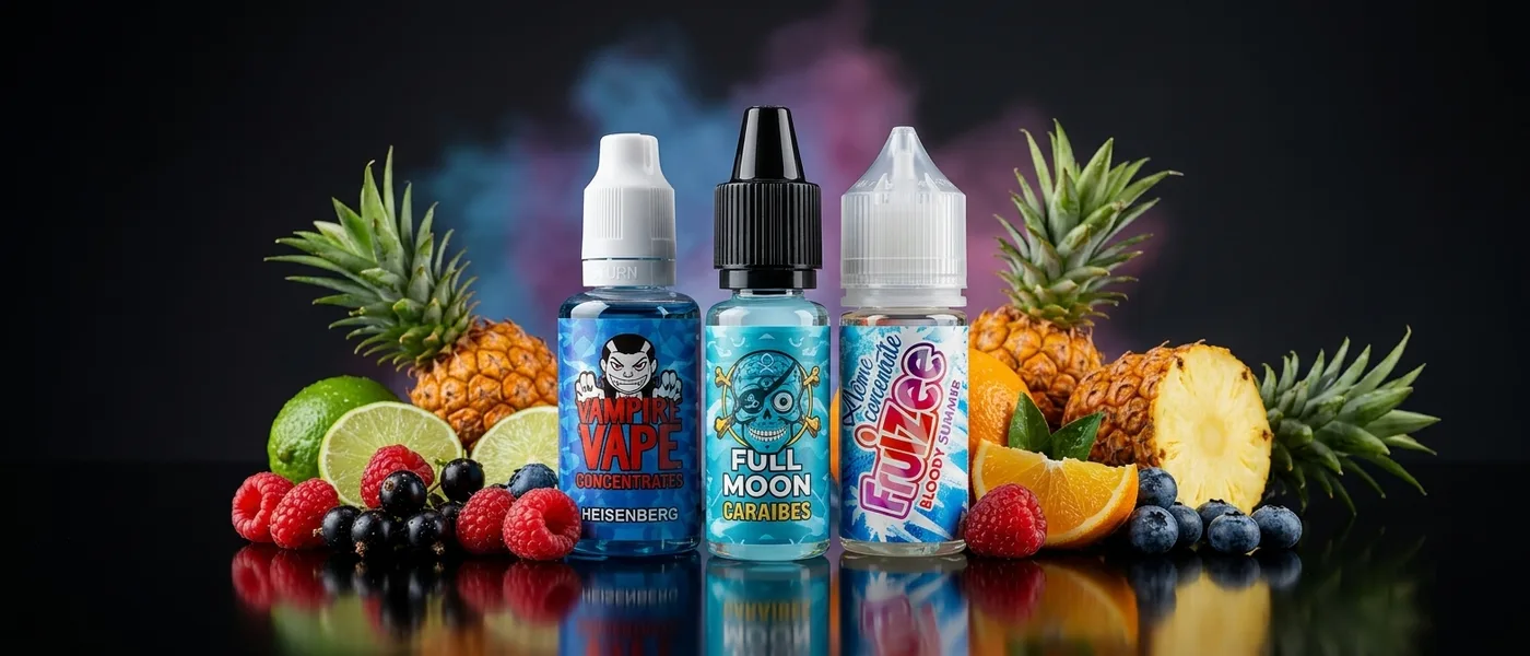 Longfill fruit flavour concentrates with fresh fruit