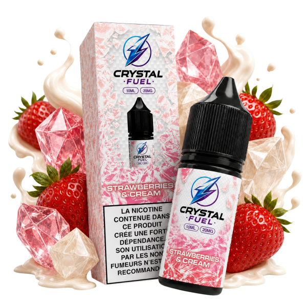 Jahody se smetanou 20 mg 10 ml Crystal Fuel