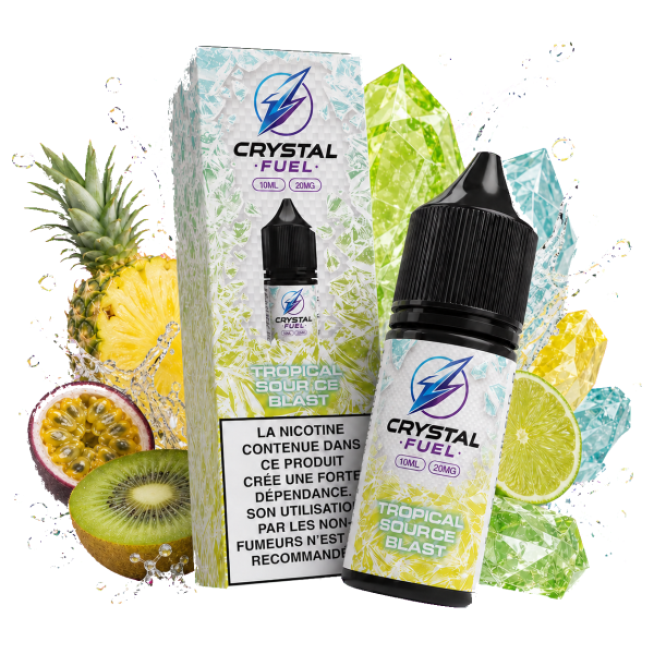 Tropical Sour Ice Blast 20 mg 10 ml Crystal Fuel