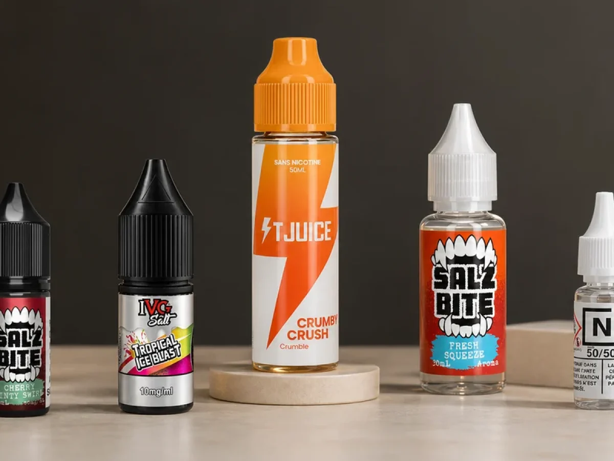 types of vape flavors E-Liquid Types: VG/PG, Nicotine & Midnight Moon Indica Vape Flavor Concentrates E-liquid flavor:Grape Raspberry