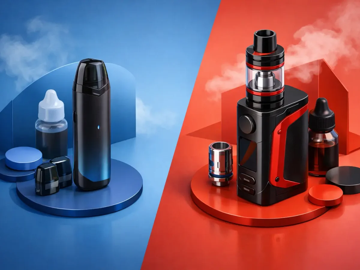 vape mod setup Pod vs Mod: Which Vape Fits You? - VSHUB24 Flavor:Blue Rancher B-pop joint storage case Polar Breeze (Melon) Naked