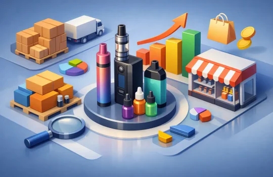 Venda por grosso de produtos de vaporização para retalhistas que vendem