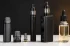 Poduri generice pentru vape, stilouri de vape, moduri, sticle de e-lichid, poduri și rezistențe dispuse pentru un ghid educativ